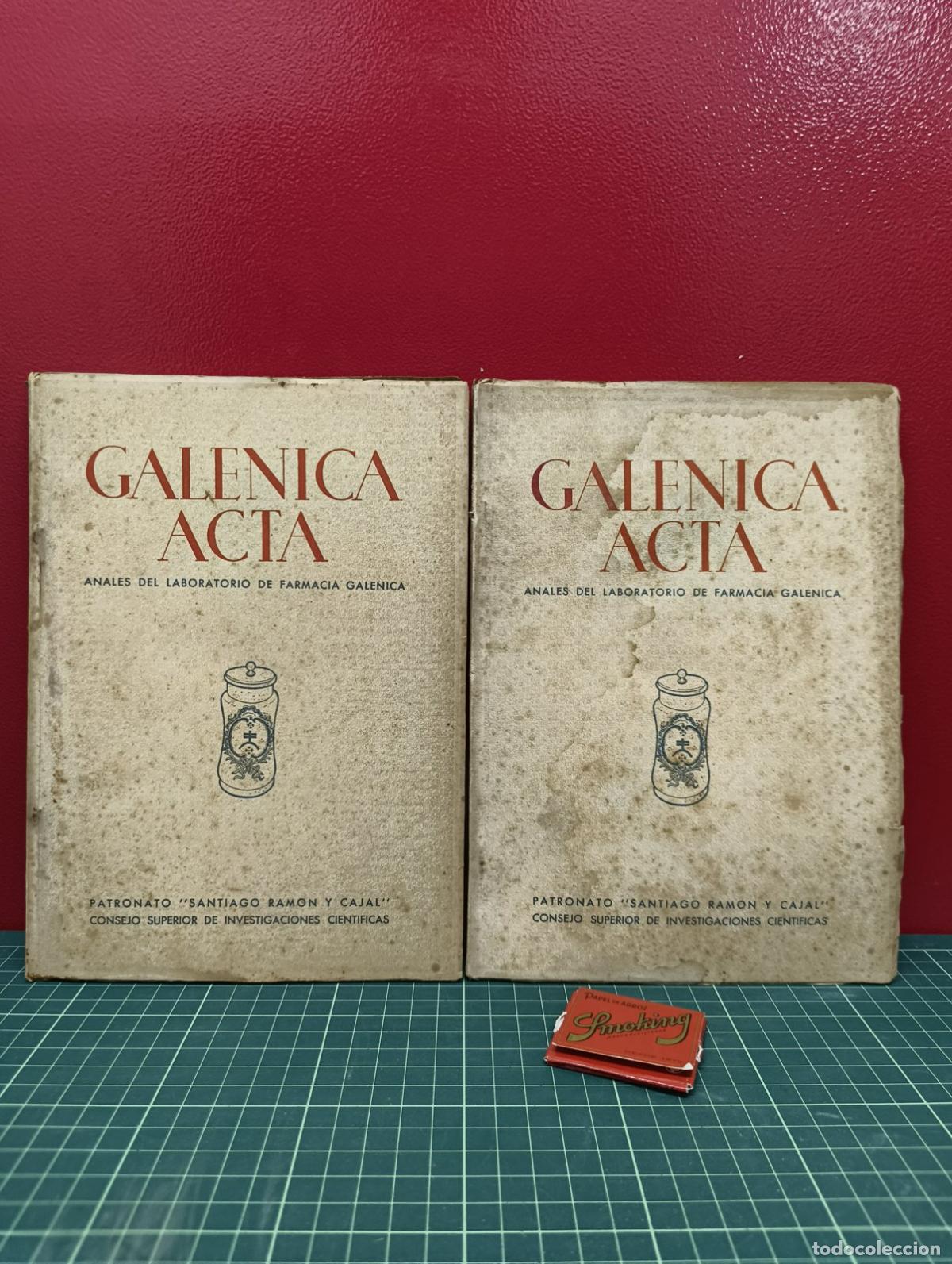 Second hand books: Galenica Acta 2 n&uacute;meros - Patronato Santiago Ram&oacute;n y Cajal CSIC