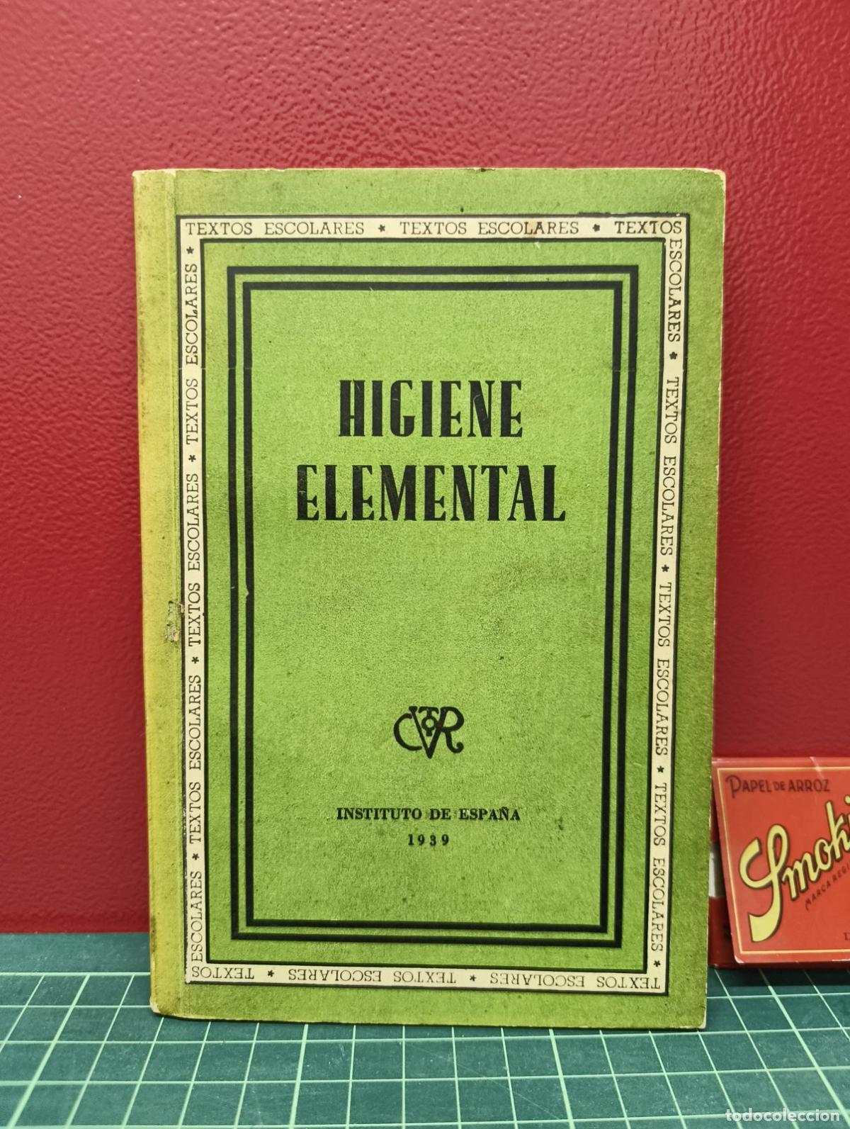 Libros de segunda mano: Higiene Elemental - Instituto de Espa&ntilde;a 1939