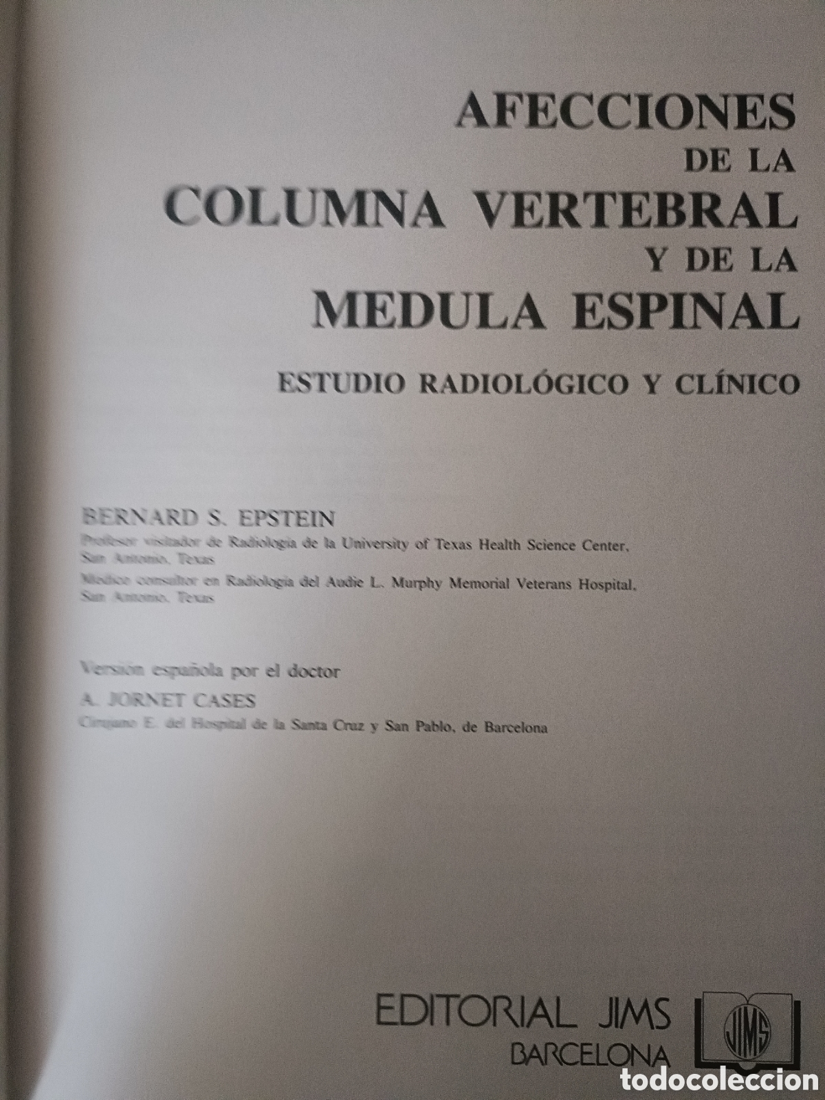 Libros de segunda mano: Libro: Afecciones Columna y M&eacute;dula Espinal - Foto 2