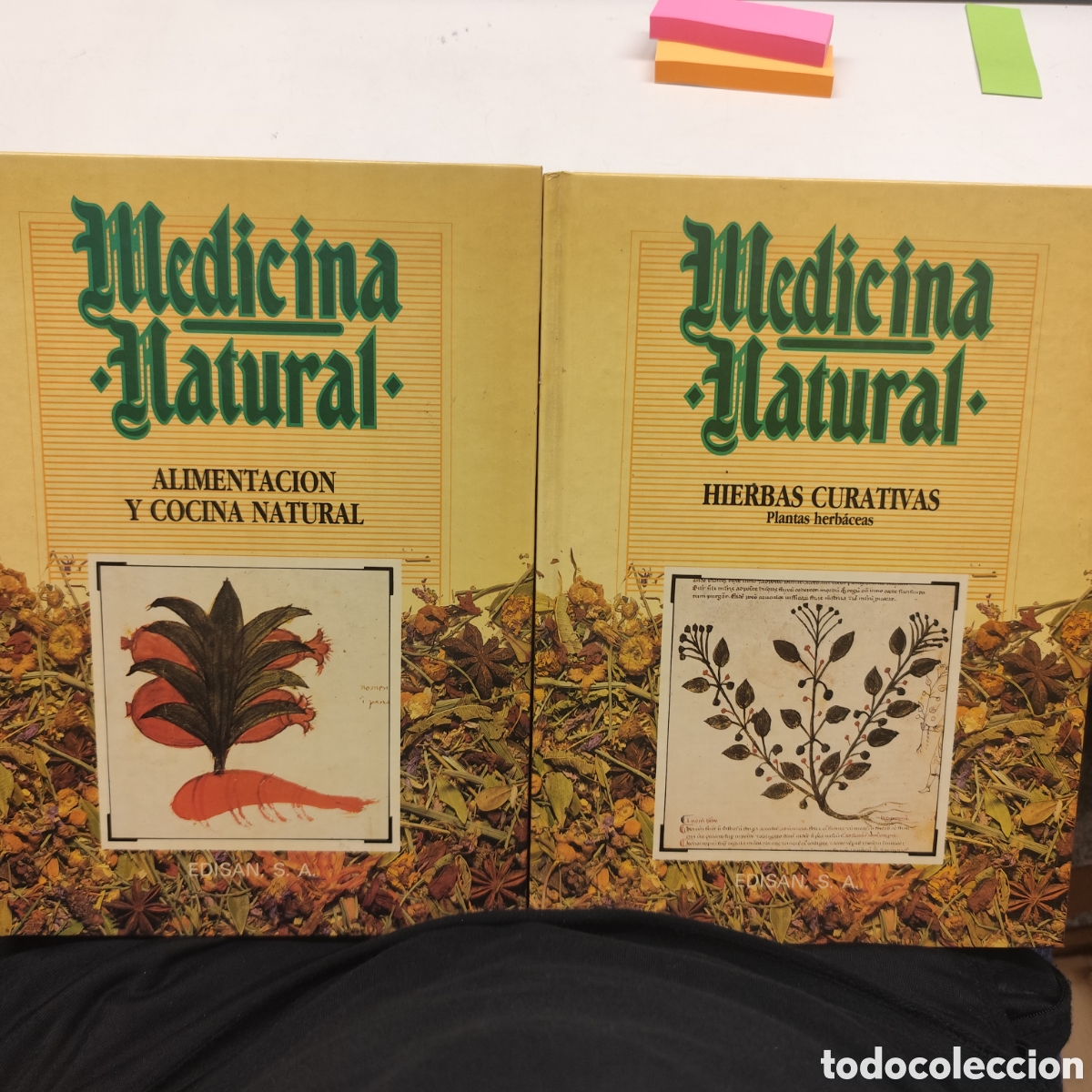 Libros de segunda mano: MEDICINA NATURAL - ALIMENTACION Y COCINA NATURAL + HIERBAS CURATIVAS PLANTAS HERB&Aacute;CEAS. EDISAN / 410