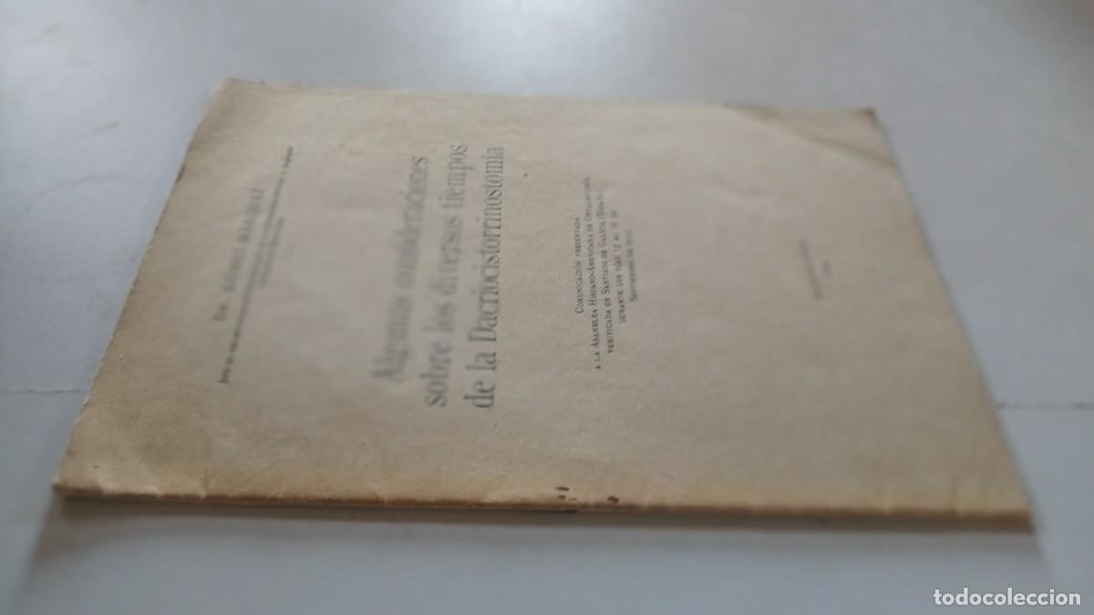 Libros de segunda mano: ALGUNAS CONSIDERACION SOBRE LOS DIVERSOS TIEMPOS DE LA DACRIOCISTORRINOSTOMIA / GOMEZ MARQUEZ /