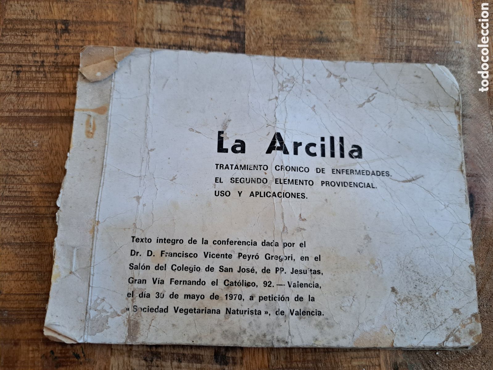 Libros de segunda mano: Jml La arcilla. Tratamiento cronico de enfermedades. Uso y aplicaciones. Valencia 1970.