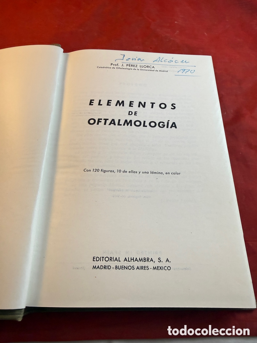 Libros de segunda mano: ELEMENTOS DE OFTALMOLOG&Iacute;A 1965 - Foto 2