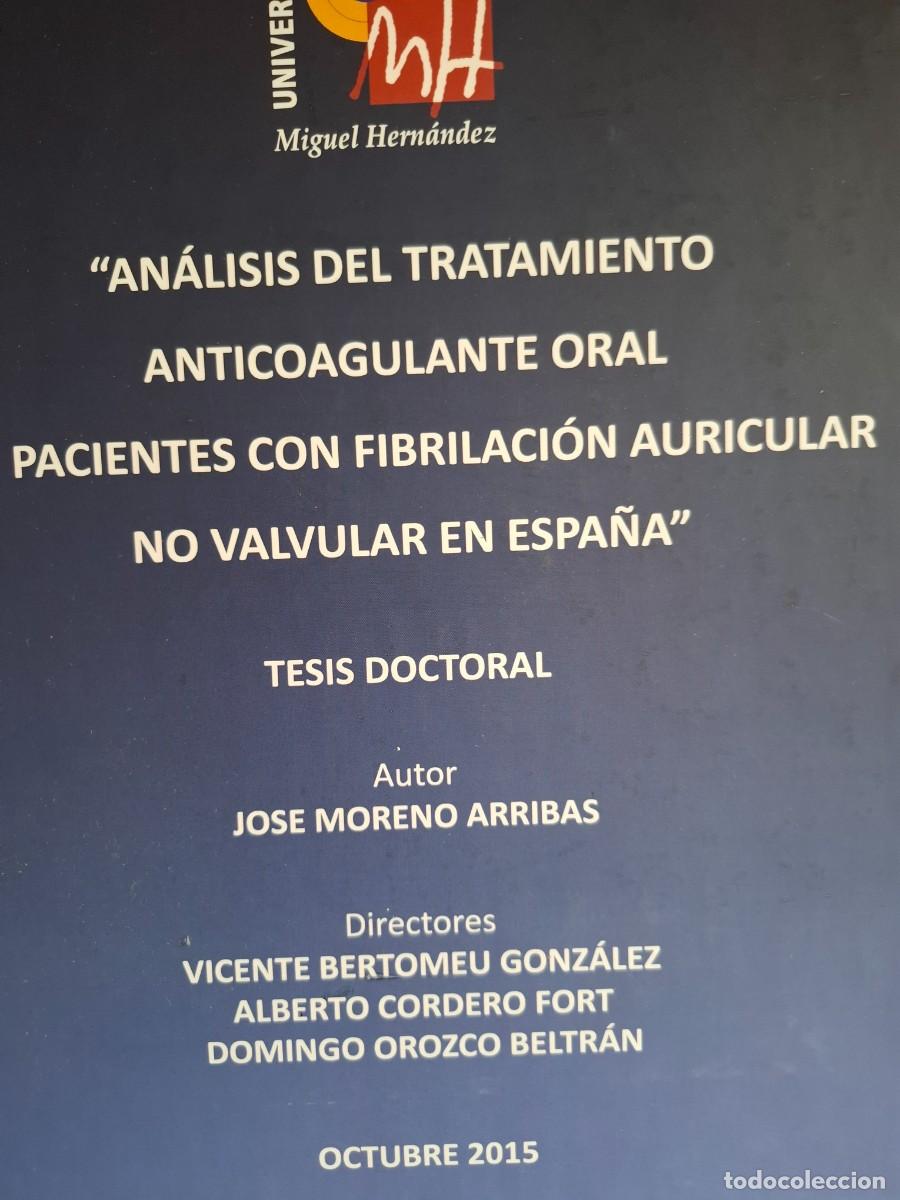 Libros de segunda mano: an&aacute;lisis de tratamiento anticoagulante oral en pacientes con fibrilaci&oacute;n auricular J Moreno Arribas