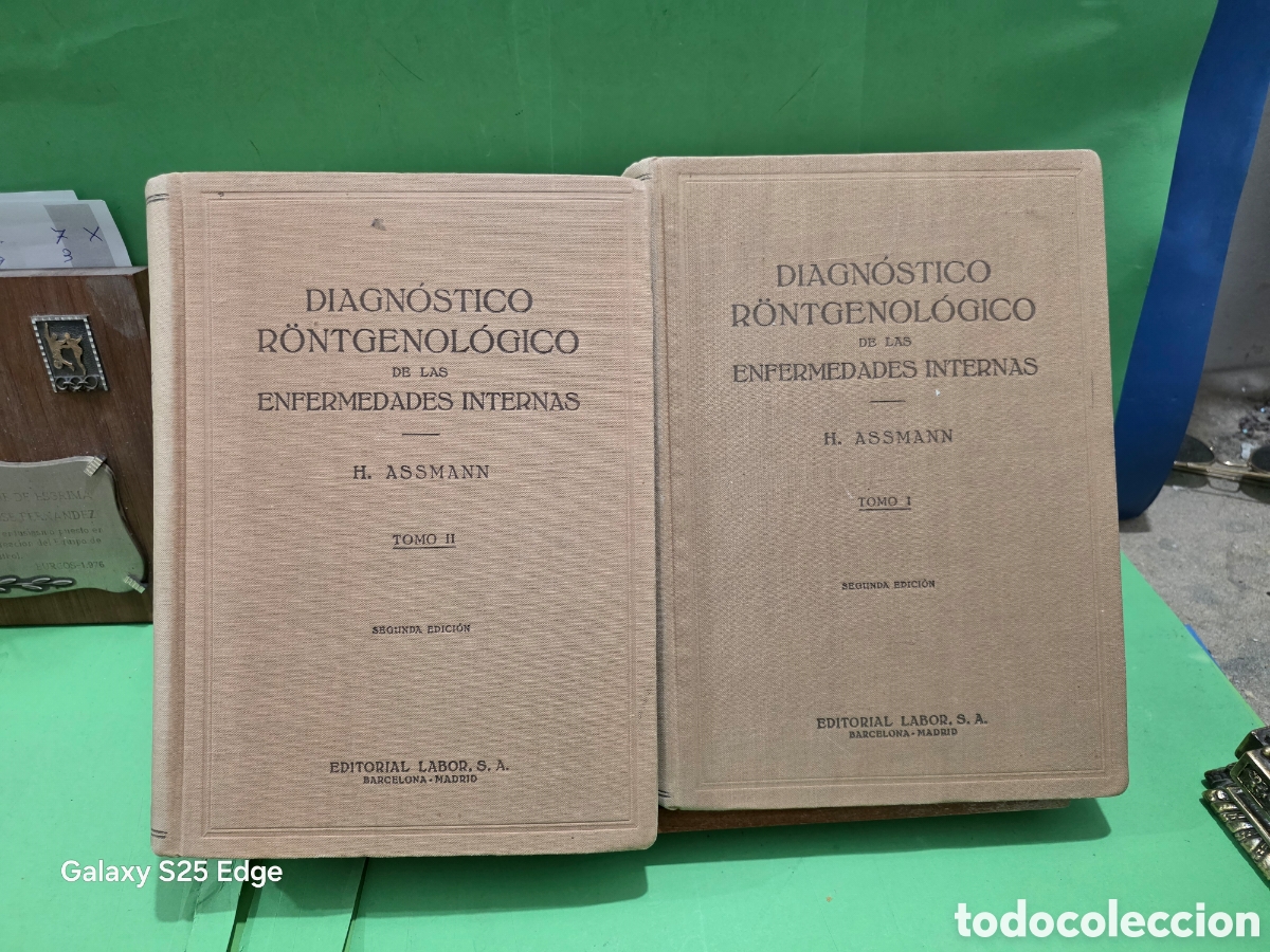 Libros de segunda mano: &rdquo;&rdquo;DU AGN&Oacute;STICO R&Oacute;NTGENOLOGICO DE LAS ENFERMEDADES INTERNAS&rdquo;&rdquo;...DOS TOMOS...H. ASSMANN...E. LABOR....
