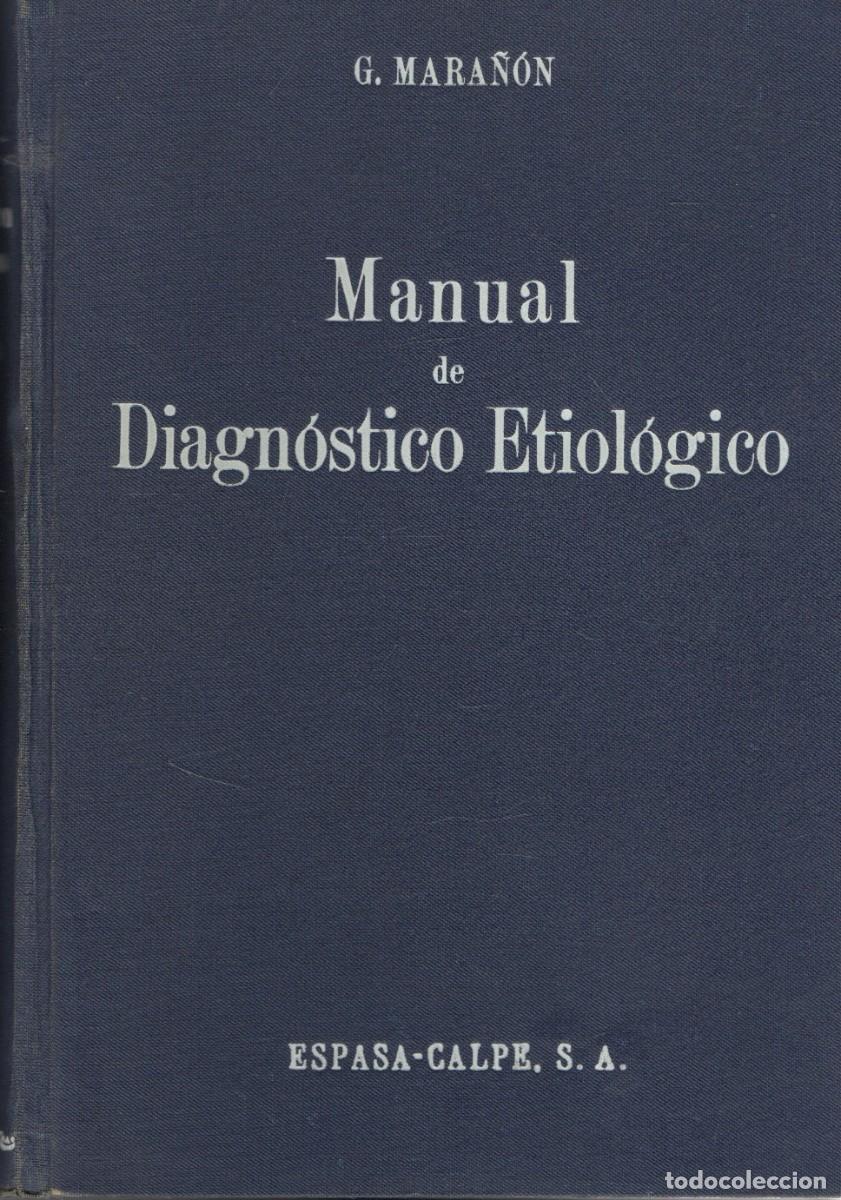 Libros de segunda mano: MANUAL DE DIAGNOSTICO ETIOLOGICO. MARA&Ntilde;ON, G. A-MEDI-1862