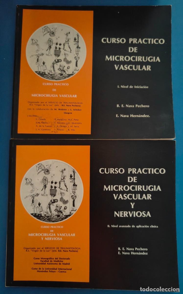 Libros de segunda mano: CURSO PRACTICO DE MICROCIRUGIA VASCUAR Y NERVIOSA / TOMOS I Y II / NAVA PECHERO Y NAVA HERNANDEZ / 1
