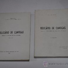 Libros de segunda mano: RELICÁRIO DE CANTIGAS (CANTOS POPULARES DE VILA NOVA DE GAIA). CARLOS VALLE RM16308. Lote 31712879