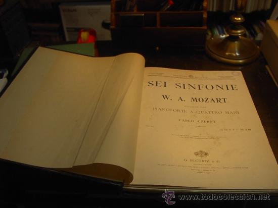 Libri di seconda mano: Sei Sinfonie di W.A. Mozart. Edizione Ricordi, Biblioteca del Pianista