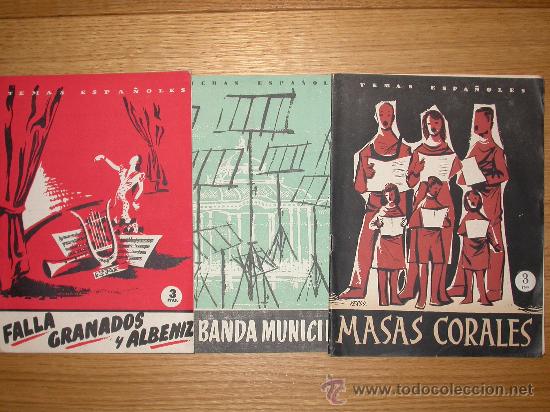 Second hand books: TRES REVISTAS M&Uacute;SICA.TEMAS ESPA&Ntilde;OLES. FALLA GRANADOS ALBENIZ/ LA BANDA MUNICIPAL/ MASAS CORALES