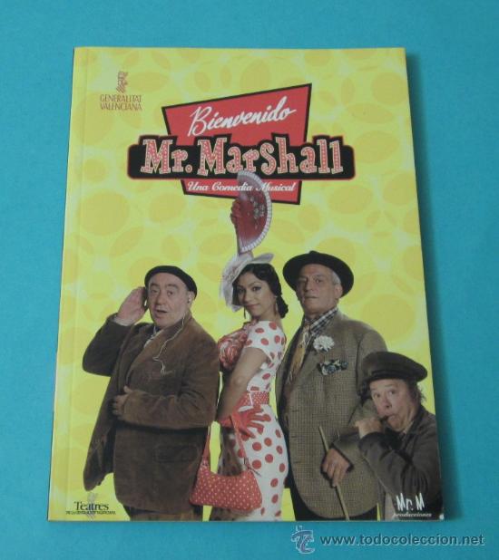 Libros de segunda mano: FOLLETO DE MANO DE LA COMEDIA MUSICAL BIENVENIDO MR. MARSHALL