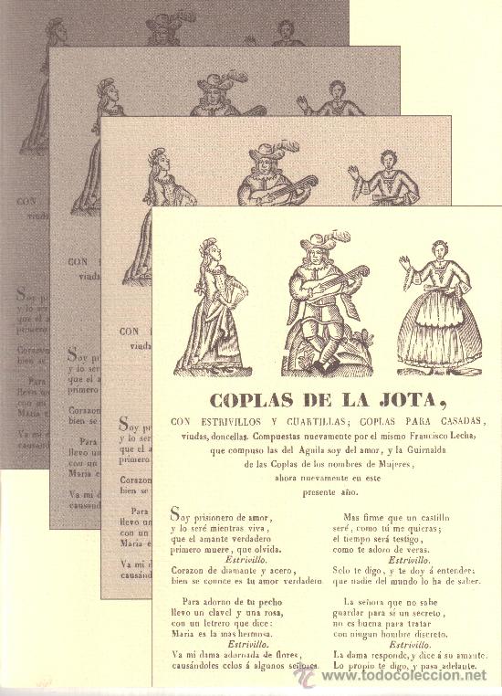 Libri di seconda mano: Coplas de la jota. Alfonso Fern&aacute;ndez (comp.) Zaragoza, Ateneo, 1999