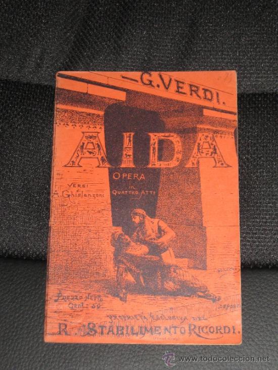 Libros de segunda mano: CUADERNILLO CON LA OPERA AIDA DE GIUSEPPE VERDI - Foto 1