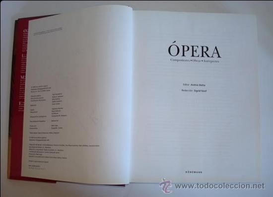 Libros de segunda mano: &Oacute;PERA COMPOSITORES-OBRAS-INTERPRETES ANDR&Aacute;S BATTA - Foto 3
