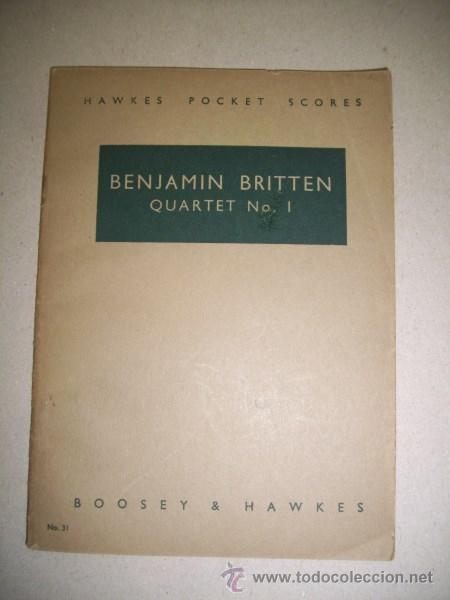 Libros de segunda mano: BRITTEN, Benjamin. Quartet No 1 : Op. 25 - Foto 1