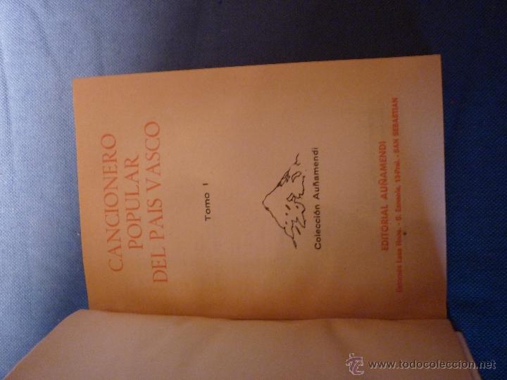 Libros de segunda mano: Cancionero popular del Pa&iacute;s Vasco - Foto 3