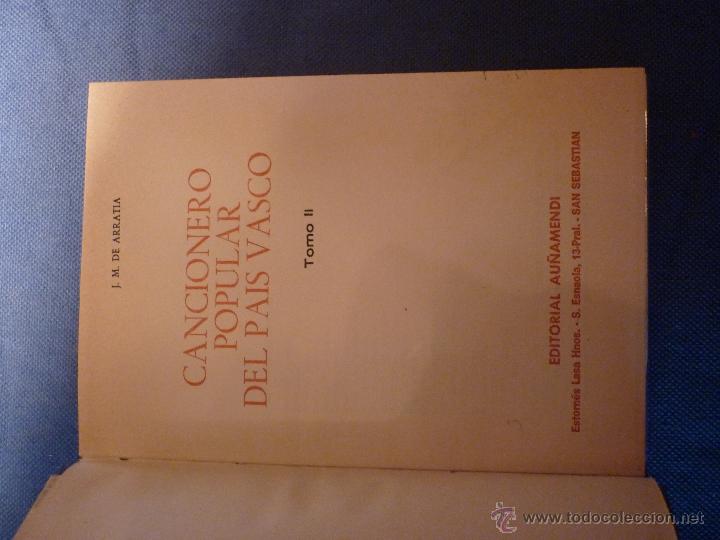 Libros de segunda mano: Cancionero popular del Pa&iacute;s Vasco - Foto 4