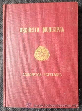 Livres d'occasion: Conciertos Populares Orquesta Municipal (Barcelona Palau de la M&uacute;sica) Recull 16 progr de m&agrave; 1948-9
