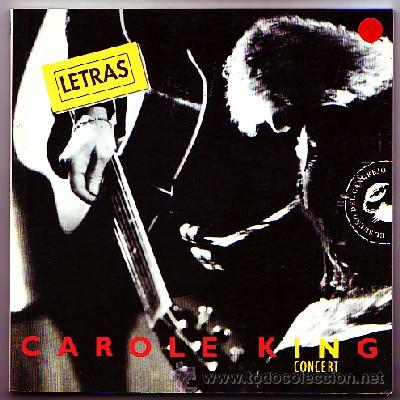 Libros de segunda mano: CAROLE KING IN CONCERT.  LETRAS DE CANCIONES       MU-215