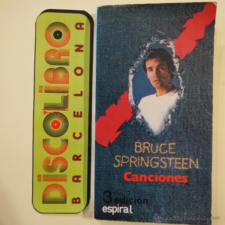 Libros de segunda mano: BRUCE SPRINGSTEEN- CANCIONES - ESPIRAL - 1986 - Foto 1