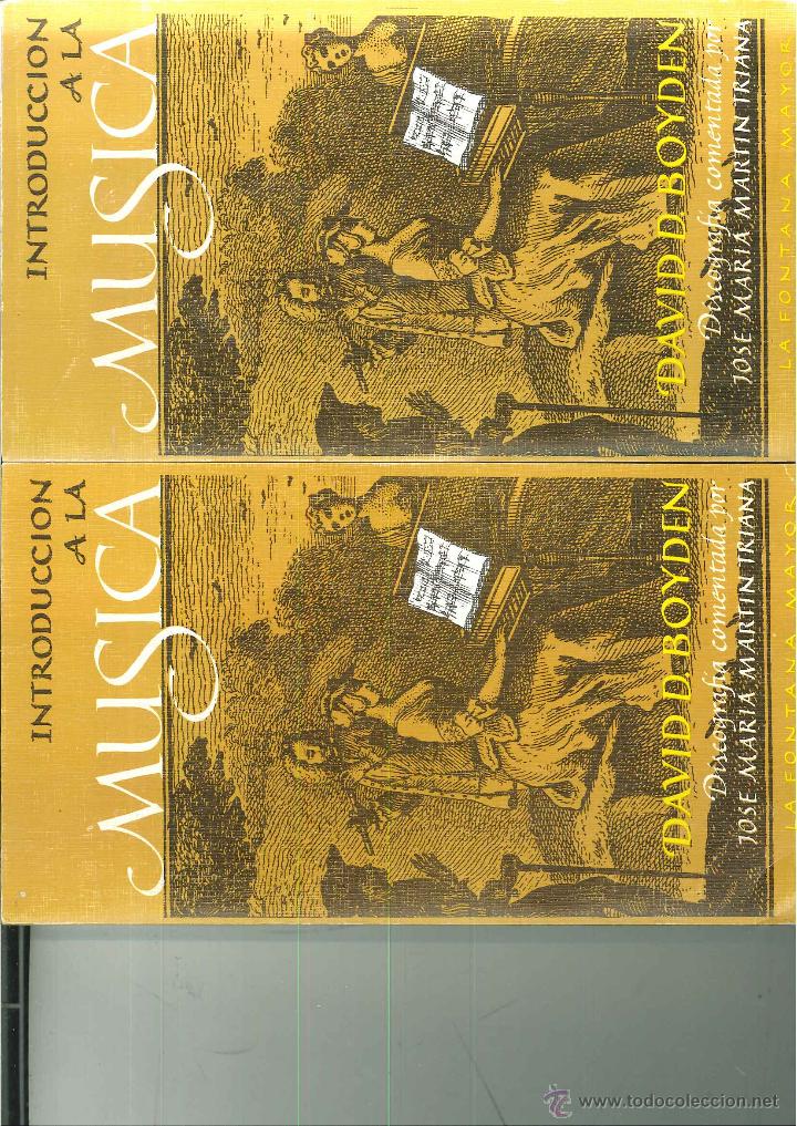 Libros de segunda mano: INTRODUCCI&Oacute;N A LA M&Uacute;SICA. 2 vols. David D. Boyden - Foto 1