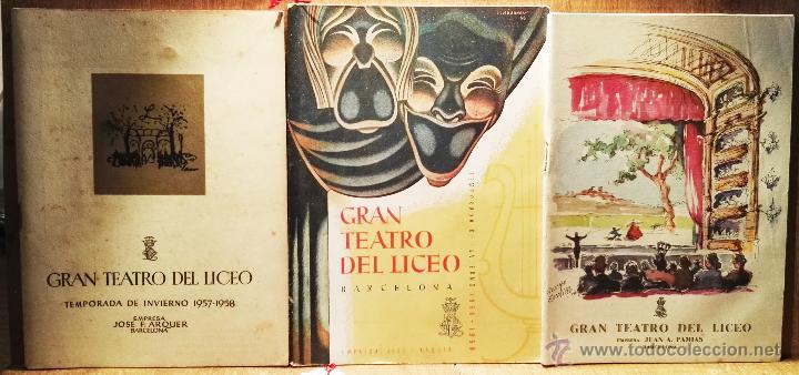 Livres d'occasion: 14 PROGRAMAS TEMPORADAS DE INVIERNO DE EL LICEO , A&Ntilde;OS 1953 A 1969