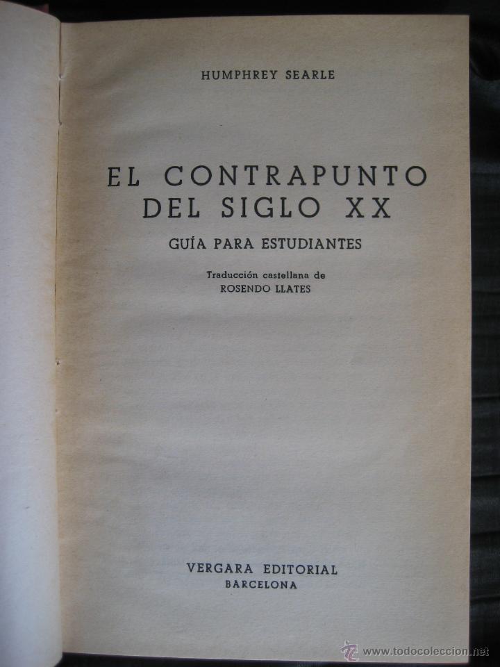 Libri di seconda mano: HUMPHEREY SEARLE: El contrapunto del siglo XX ( Guia para estudiantes )
