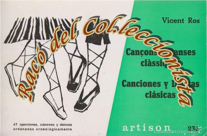 Gebrauchte B&uuml;cher: CAN&Ccedil;ONS I DANSES CLASSIQUES CANCIONES Y DANZAS CLASICAS, VICENT ROS, ARTISON N. 236, 1975