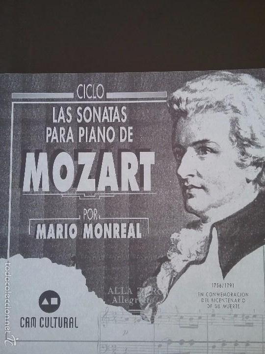 Gebrauchte B&uuml;cher: LAS SONATAS PARA PIANO DE MOZART POR MARIO MONREAL. Centenari Tenor Cortis 1891-1991.
