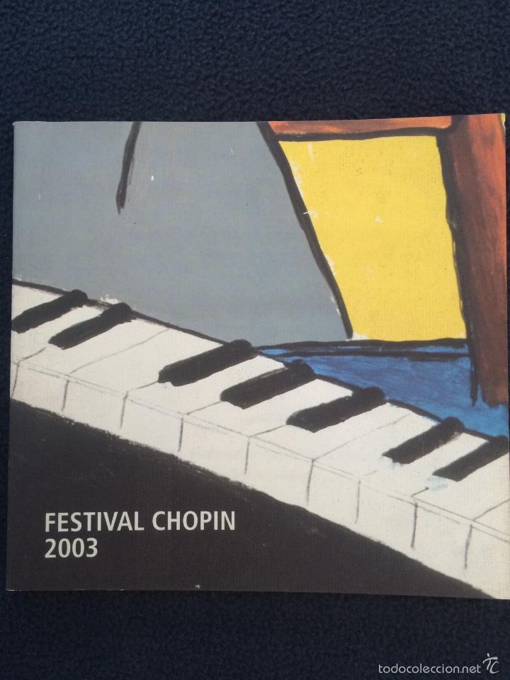 Libros de segunda mano: FESTIVAL CHOPIN A VALLDEMOSSA 2003 - Foto 1