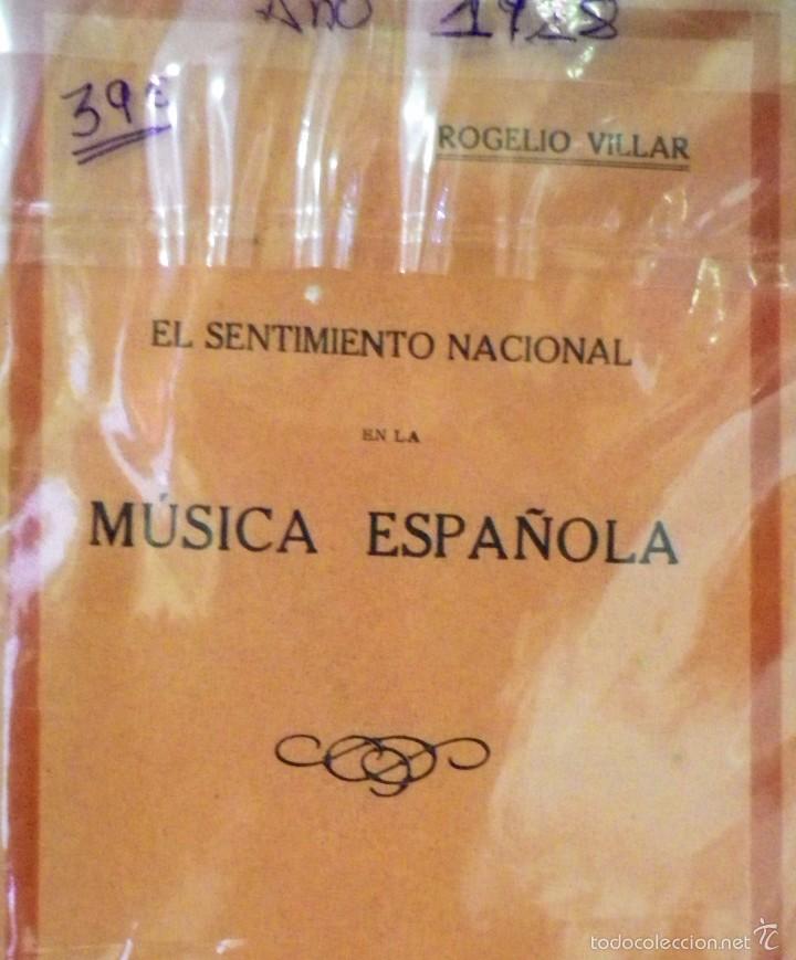 Second hand books: EL SENTIMIENTO NACIONAL EN LA M&Uacute;SICA ESPA&Ntilde;OLA