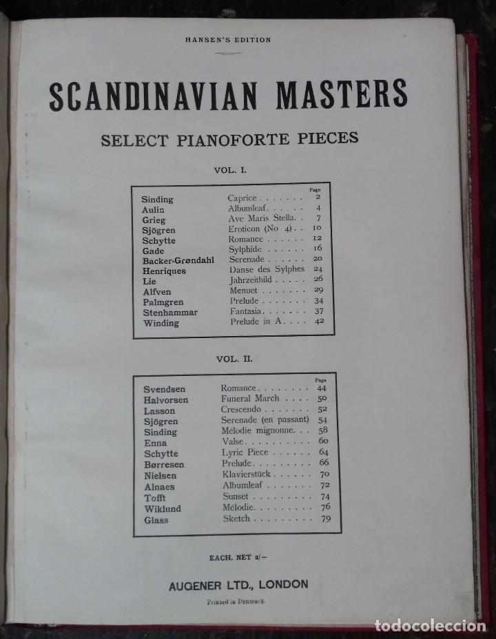 Second hand books: Scandinavian Masters: Se lect Pianoforte Pieces (vol. n&ordm; 1 y2)