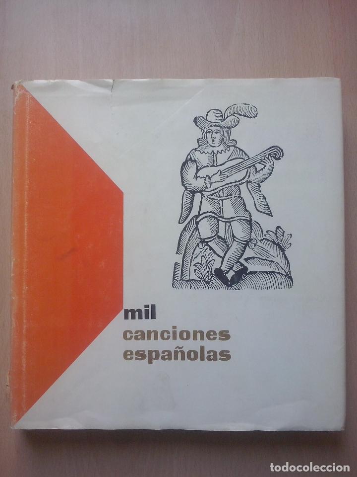 Second hand books: libro mil canciones espa&ntilde;olas- segunda edicion almena 1978