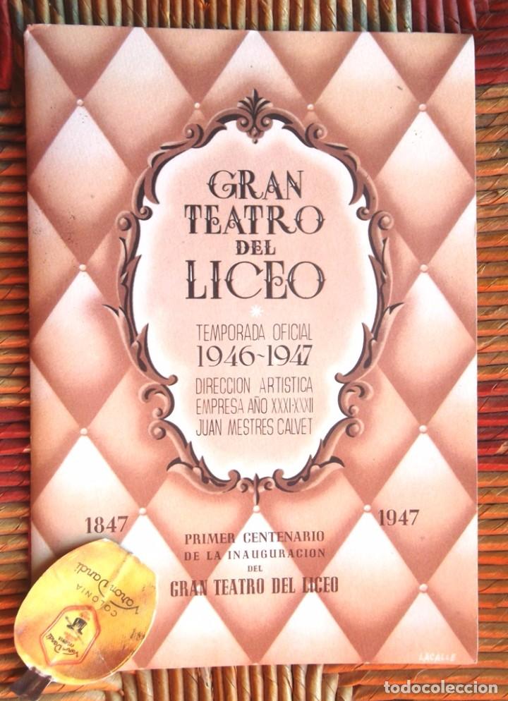 Second hand books: Programa &oacute;pera Madama Butterfly Puccini Centenario Gran Teatro del Liceo 1947 impecable v fotos