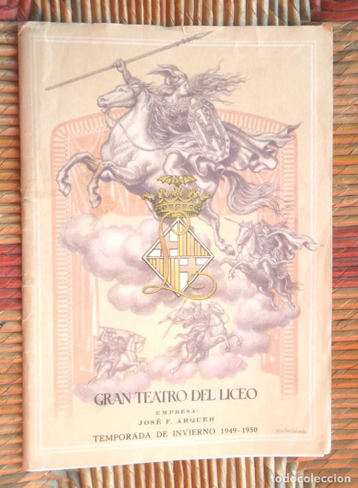 Second hand books: Programa &oacute;pera Salom&eacute; Strauss Gran Teatro del Liceo 1949 impecable v fotos