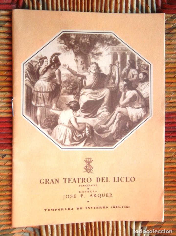 Second hand books: Programa &oacute;pera La Gioconda Ponchielli Gran Teatro del Liceo 1950-1951 impecable v foto