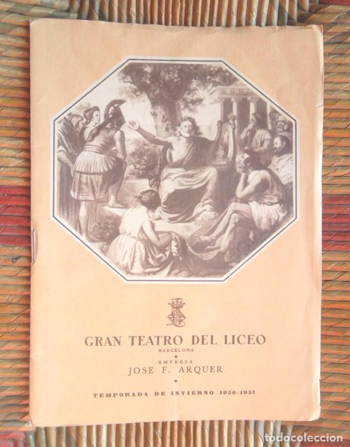 Second hand books: Programa &oacute;pera Khovantchina, de Mousorgsky Gran Teatro del Liceo 1950-1951 impecable v foto
