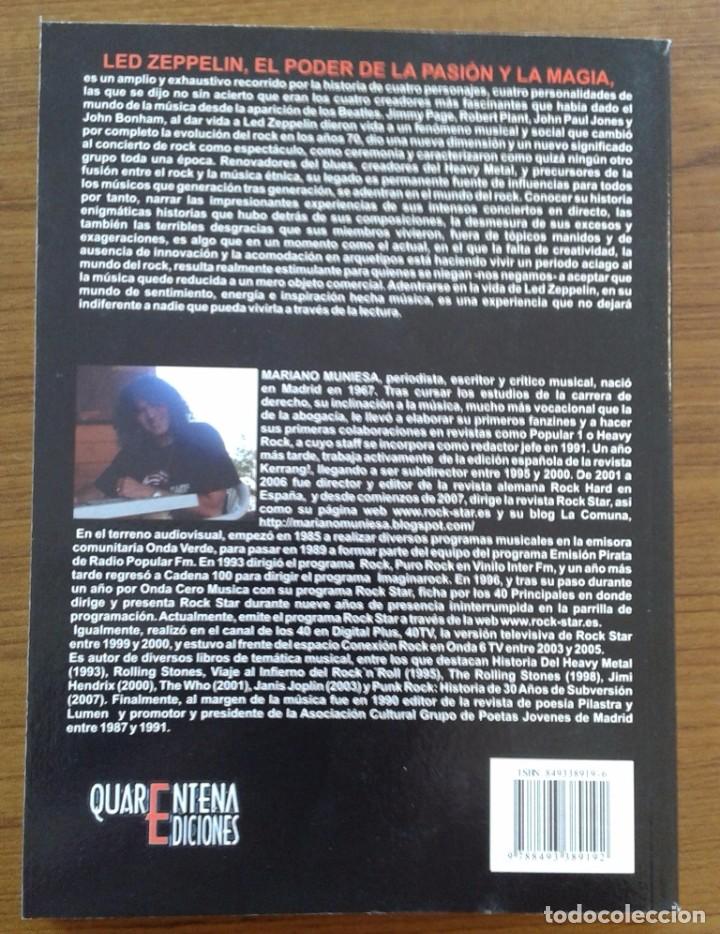 Libros de segunda mano: LED ZEPPELIN. EL PODER DE LA PASION Y LA MAGIA - MARIANO MUNIESA - (Quarentena Ediciones) - Foto 2