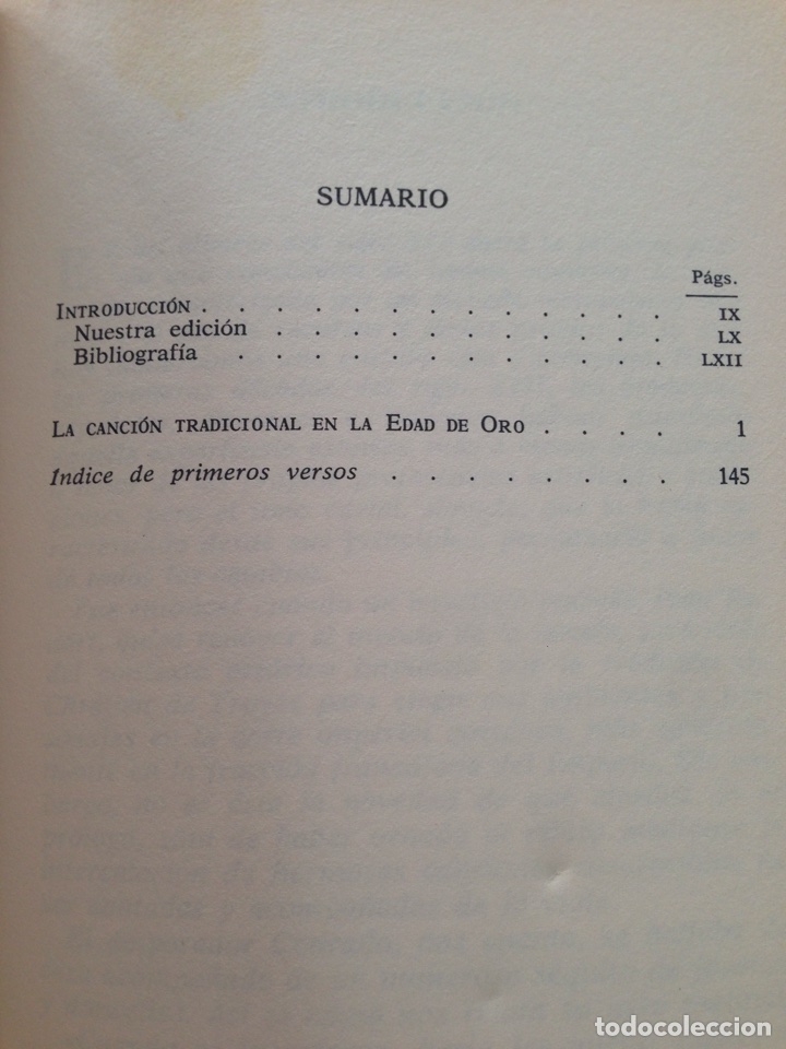 Libros de segunda mano: Libro La canci&oacute;n tradicional de la Edad de Oro - Foto 3