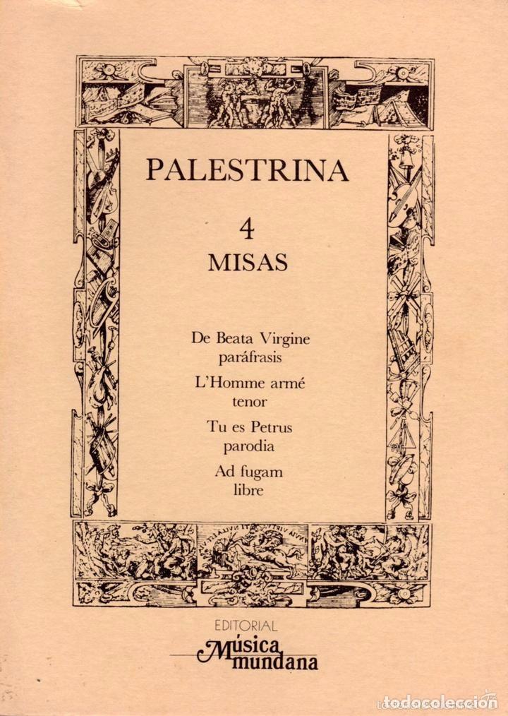 Libros de segunda mano: CUATRO MISAS DE PALESTRINA - Foto 1