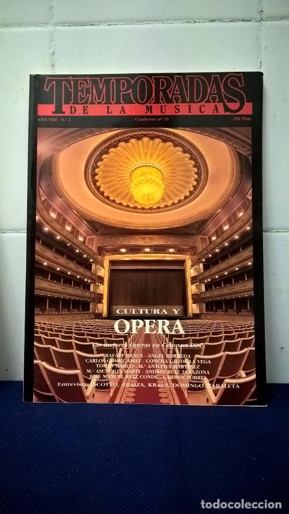 Libri di seconda mano: REVISTA TEMPORADAS DE LA M&Uacute;SICA A&Ntilde;O VIII N&ordm; 21 - BUEN ESTADO