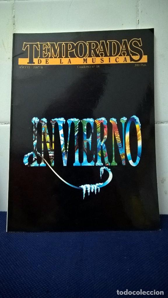 Libri di seconda mano: REVISTA TEMPORADAS DE LA M&Uacute;SICA A&Ntilde;O VI N&ordm; 18 - BUEN ESTADO