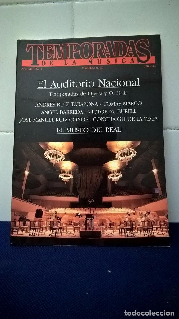 Libri di seconda mano: REVISTA TEMPORADAS DE LA M&Uacute;SICA A&Ntilde;O VIII N&ordm; 20 - BUEN ESTADO