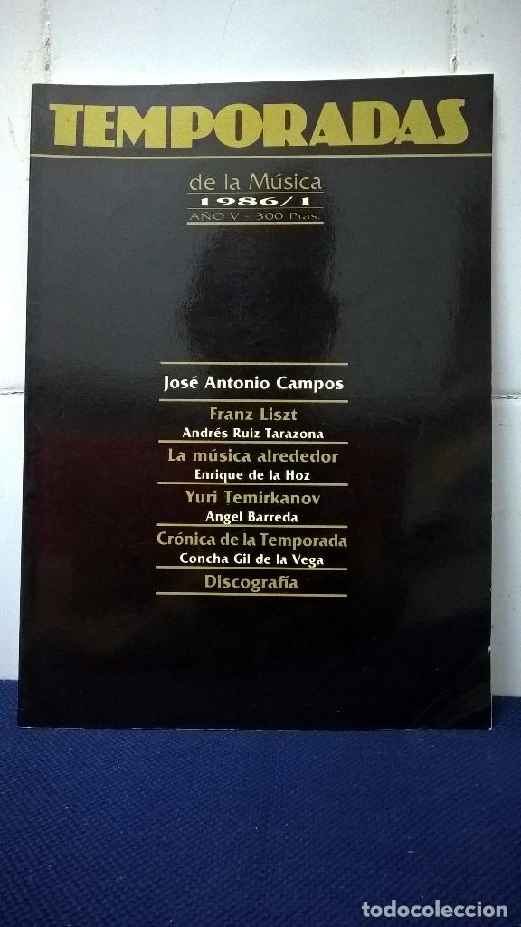 Libri di seconda mano: REVISTA TEMPORADAS DE LA M&Uacute;SICA A&Ntilde;O V 1986/1 - BUEN ESTADO