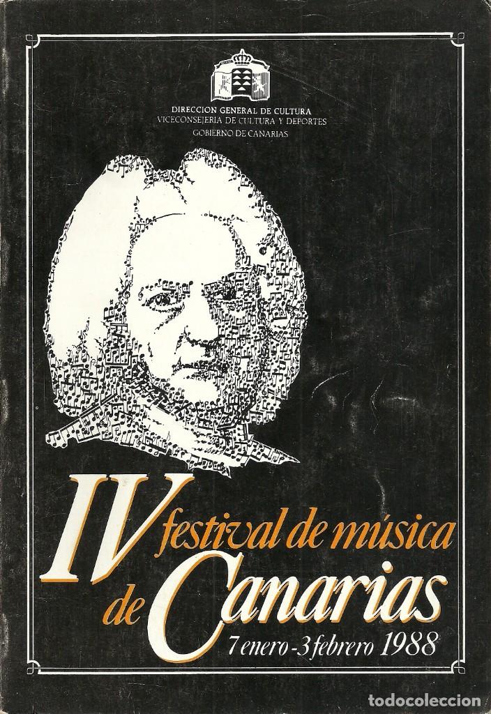 Libri di seconda mano: 4&ordm; Festival de M&uacute;sica de Canarias.1988.400 gramos.
