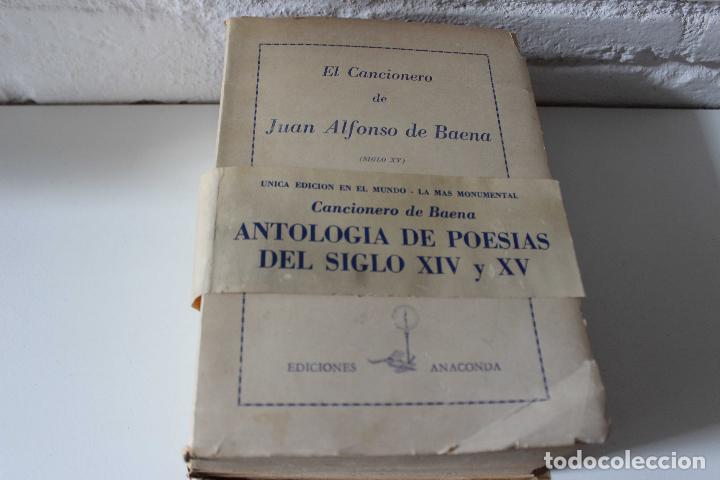 Libri di seconda mano: El Cancionero Juan Alfonso De Baena. Buenos Aires, Anaconda, 1949. Talleres Macland. faja editorial