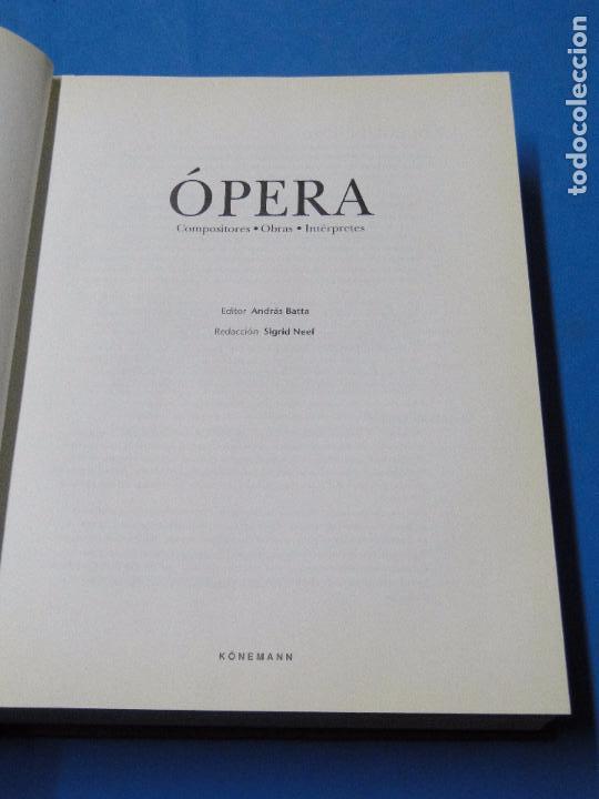 Libros de segunda mano: &Oacute;PERA: COMPOSITORES, OBRAS, INT&Eacute;RPRETES.-- ANDR&Aacute;S BATTA - Foto 2