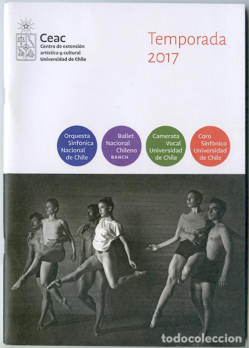 Second hand books: CEAC Centro de extensi&oacute;n art&iacute;stica y cultural Universidad de Chila. Temporada 2017. 56 p&aacute;ginas