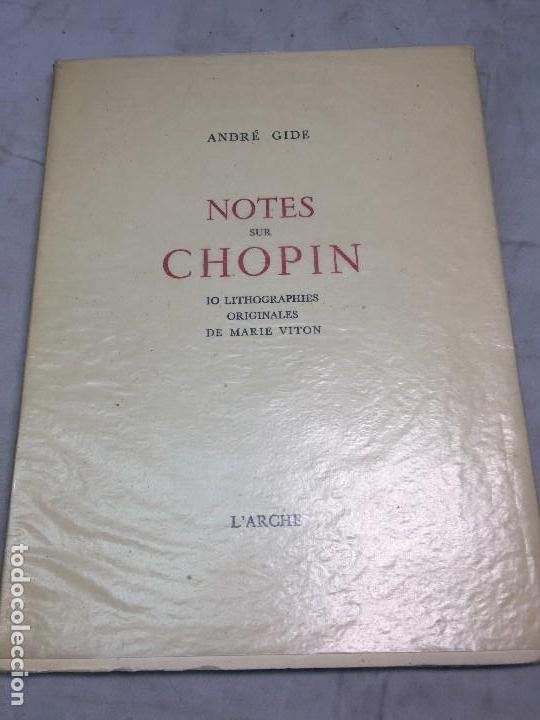 Libros de segunda mano: Notes sur Chop&iacute;n Andr&eacute; Gide 1948 - Foto 11