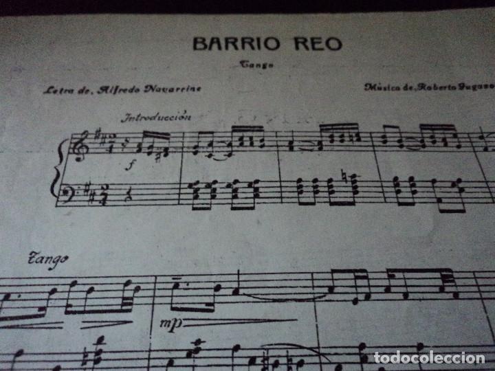 Gebrauchte B&uuml;cher: partitura musica y letra del tango barrio reo